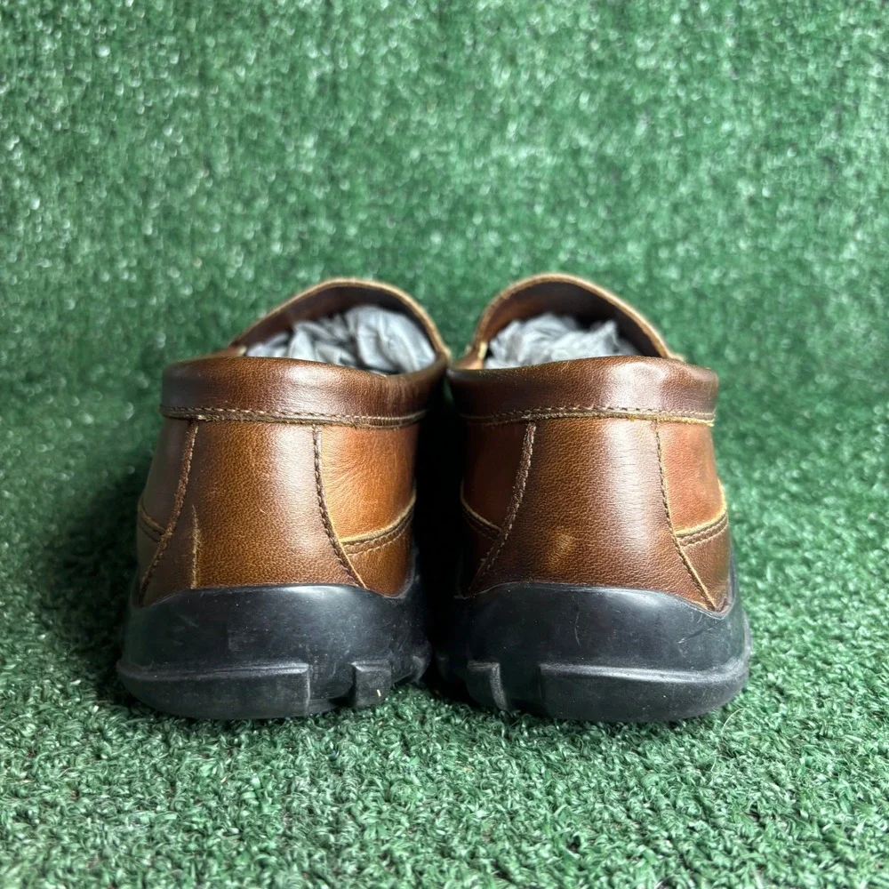 Allen Edmonds Boulder Loafers Leather Casual Driving Shoes Brown Mens 8.5 E Wide